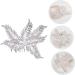 MAGICLULU Bridal Comb Girl Accessories Rhinestone Barrettes Hair Decor Bride Hair Accessory Floral Hair Accessories Bride Insert Comb Combs Hair Comb for Women Leaf Miss Wig Alloy - Buy Online on GoSupps.com