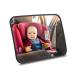 AiQInu car mirror for the back seat shatter-proof rear seat mirror swivel car mirror for child seat and baby seat - black