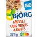 Bjorg Muesli Bio Sans Sucres Ajout s 375g - D licieusement Sain & Naturel - Id al pour un Petit-D jeuner quilibr - Le Lot De 4