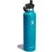 Hydro Flask 24 oz Standard Mouth Water Bottle with Flex Cap and Straw in Laguna Blue - Buy Online on GoSupps.com