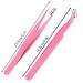 AIEX 2-Pack Eyelash Pliers | Stainless Steel Russian Volume Tongs | Straight & Curved Tips | Pink Eyelash Extension Tools - Buy Online on GoSupps.com