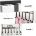 WHAMVOX College Essentials 7 Door Hook s Robe Hanger Stainless Steel Hangers Storage Racks Shelf Office No Punching 42X22CM Black - Buy Online on GoSupps.com