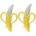 Nuby Nananubs Banana Massaging Toothbrush (Pack of 2) 2 Count (Pack of 1)