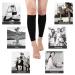 Angzhili 2 Pairs Women's Footless Calf Compression Sleeves for Running, Yoga, Fitness - Large Black - Buy Online on GoSupps.com
