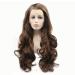 Buy 6# Dark Brown Lace Front Wig for Drag Queens & Women - High Temperature Synthetic Hair Natural Hairline 55.9 cm - Perfect for Parties & Weddings - Buy Online on GoSupps.com