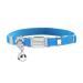 Personalized Elastic Cat Collar with Name and Phone Number Engraved Cat Collar with Bell -Sky Blue