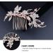 Ipetboom 1 Pc Hair Side Combs Flower Crystal Bride Wedding Hair Comb Hair Accessories Gold Rhinestone Hair Comb Clips with Teeth Combs for Wedding (Golden) - Buy Online on GoSupps.com