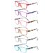 ZONLON 6 Pack Women's Reading Glasses Blue Light Filter Glasses Computer Glasses with Spring Hinges Anti-Glare Reading Aid 6 Multi-Colored 2.0 x