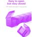 2 Pack XL Weekly Pill Organizer - BUG HULL Oversized Daily Medicine Case for Vitamins & Supplements (White+Purple) - Buy Online on GoSupps.com