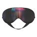 Colorful Rainbow rain Eye mask Soft Elastic and Adjustable Nighttime Comfort Sleeping mask Suitable for Both Men and Women Black