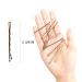 Hoyols Bobby Pin Brown Hairpins for Thick Thin Hair - 100 Count, 2.375 Inch, Secure Hold Wavy Slide Proof Gold Styling Pins for Bun Decor - Buy Online on GoSupps.com