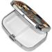 Denim Patchwork Printed Square Pill Box - Portable Travel Medicine Organizer - Buy Online on GoSupps.com