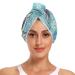 Turtle in The Sea Hair Towel 2 Pack Super Absorbent Hair Drying Towel Quick Dry Hair Turbans Head Towel with Button Twisty Wrap for Women Girls