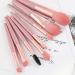 TouGod 8pcs Professional Makeup Brushes Set with Leather Bag - Portable Travel Powder Concealer Blush & Eye Brushes for Flawless Application - Buy Online on GoSupps.com