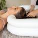 DMI Portable Inflatable Shampoo Bowl for Elderly, Disabled, and Bedridden - Wash Basin for Bedside Hair Washing, Cuts, Coloring - 24 x 20 White - Buy Online on GoSupps.com