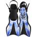 DIPUKI Kids Snorkeling Gear - Adjustable Swim Flippers L/XL (US 1-4 EU32-36) BLUE/WHITE - Buy Online on GoSupps.com