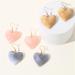 Buy Feyley Earrings - 3 Pairs Korean Fashion Minimalist Hook Vintage Y2K Peach Heart Party Jewelry for Women & Girls - Buy Online on GoSupps.com