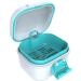 ARGOMAX Leak-Proof Prosthesis Box - Sustainable Denture & Brace Storage with Sieve (White + Cyan) | Shop Internationally - Buy Online on GoSupps.com