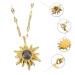COLLBATH 1 Pc Sunflower Pendant Necklace Necklaces Necklace Girls Neck Jewelry Accessories Miss Chic