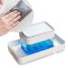 Soap Dispenser Box Tableware Cleaning Liquid Box with Sponge Brush | Water Drainage Cleaning Liquid Press Dispenser for Home Shakven Transparent Box + Sponge + Drain Board