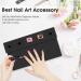 Nail Polish Holder Silicone 2 in 1 Organizer Case Set with Hand Rest Mat - Black - Buy Online on GoSupps.com