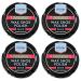 ZOPPER Black Wax Shoe Polish 50ML Pack of 4 Water Resistant High Quality Smooth Shiny Polish Wax Protection and Nourishing Shoe Care Cream Traditional Tin for Leather Shoes