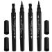 DRESSOOS 4pcs Abs Waterproof Makeup Eyeliner Stamp Long-lasting Eye Pencil Eyeliner Stamp