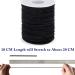 HEMYLU 1.5MM x 50M Black Elastic Cord with Nylon Sleeve - Heavy Duty Elastic String for Crafting & Sewing | 55 Yards - Buy Online on GoSupps.com