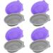 Housoutil 8 Pcs Makeup Brush Cleaning Pad Travel Makeup Brush Cleaner Mat Cosmetics Brush Mat Makeup Brush Cleaner Pad Brush Cleaning Bowl Brush Rinsing Bowl Tool Silica Gel Beauty Egg 14x11cmx4pcs Assorted Color 1x4pcs