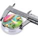 Small Metal Round Pill Box - Travel-Friendly Three Compartment Medicine Organizer for Purse & Pocket - Wonderful Little Mushrooms Design - Buy Online on GoSupps.com