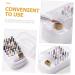 Healeved Grinding Head Cleaning Box Nail Bits Nail Grinding Head Holder Nail Salon Product Reusable Nail Drill Bit Nail Room Accessories Charm Holder Plastic Storage Rack Women's Ceramics - Buy Online on GoSupps.com