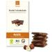 Makri Bio Dattel chocolate - without refined sugar sweetened with dates vegan & fair trade (nougat 50% 5 plates) Nougat 50% 5 pieces (1 Pack)