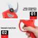 Professional Electric Pruning Shears 16.8V 700W Rechargeable Electric Pruning Scissors for 30Mm Pruning Shears Garden Pruner Secateur Branch Small Gift - Buy Online on GoSupps.com