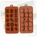 HOMSFOU 15 Molder Mold for Chocolate Mold Non-Stick Mold Cartoon Animal Mold Silicone Molds Candy Molds Silicone Cake Molds Baking Small Animals Bakeware Fudge Biscuit medium Brown - Buy Online on GoSupps.com