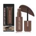 SONGVISON Volumizing brow gel mousse - Soft and airy pomade - Tinted brow color - All-day hold - Complete mascara gel - Resistant - Non-crumbly (04# Black Brown)