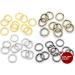 CRAFTMEMORE 8mm Silver Jump Rings - Pack of 100 Split Rings for DIY Jewelry Making - Buy Online on GoSupps.com