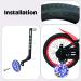 Kids' Bicycle Training Wheels Set for 12-20 inch Bikes - Flash Mute Rear Wheel with Stabilizers, 1 Pair + Reflective Tape & Arm Bands - Purple - Buy Online on GoSupps.com