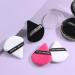 MAANGE 6 Pcs Triangle Makeup Puff Set for Loose Powder - Soft Face Body Foundation Puffs - Triangular Design for Contouring - 3 Black + 3 White - Buy Online on GoSupps.com