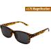 Buy Global Vision Reading Glasses +1.75 Demi Brown Frame with Clear Lens & Polarized Clip-On Shades - Shop Internationally - Buy Online on GoSupps.com