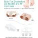 BLATOWN Toe Separators Bunion Corrector 4Pcs Set - Gel Big Toe Spacers for Feet with 2 Loops - Hammer Toe Straightener for Men and Women - Buy Online on GoSupps.com