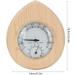 Sauna Thermometer - Drop-Shaped 2-in-1 Wood Thermo-Hygrometer Thermometer Hygrometer Steam Room Sauna Room Accessories - Buy Online on GoSupps.com