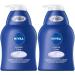 Nivea cream care care soap (250 ml) mild hand soap with original nivea fragrance for gentle cleaning liquid soap maintains and spoils the skin with extra creamy-tender foam (pack with 2) Nivea 250 ml (2-pack)