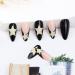 Star French Tip Black False Nails - 24Pcs Medium Almond Acrylic Nail Art Set for Women - Buy Online on GoSupps.com