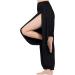 Lofbaz High Slit Yoga Harem Pants Women Dance PJs Maternity Trousers - Black - Buy Online on GoSupps.com