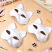 Homoyoyo 6 PCS DIY Cat Masks - Unpainted Paper Mache Masquerade Masks for Halloween Cosplay & Costume Parties - Buy Online on GoSupps.com