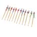 Mootlry 12 Pcs Doll Top Bamboo Ear Spoon Earpick Curette Tool