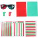 Semme Eye Training Cards for Myopia Strabismus & Amblyopia | Red-Green Glasses Included - International Shipping - Buy Online on GoSupps.com