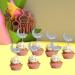 Eid Mubarak Cupcake Toppers 10pcs Eid Acrylic Cupcake Topper Ramadan Cake Decorations Kareem Party Supplies for Muffin Cake Silver - Buy Online on GoSupps.com