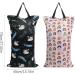 Buy Mhwan Wetbags for Kindergarten - Waterproof Washable & Reusable Double-Zone Lock Pocket (Black) | Ideal for Baby Diapers Fitness Beach & Pool - 40x70cm - Buy Online on GoSupps.com