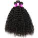 Ur Beautiful 8A Brazilian Curly Hair Bundles - 100% Remy Virgin Human Hair (16 18 20 Inch) - Kinky Curly Natural Black 300g - Buy Online on GoSupps.com